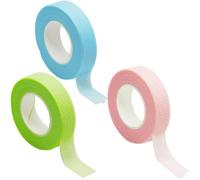 3 rollos de cinta de pestañas, cinta de extensión de pestañas, cinta de pestañas para extensiones de pestañas, aislamiento de microporos (azul, rosa, verde)