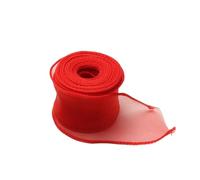 3 Rollos De Cinta Gasa Con Cola Pez 10 Yardas, Organza Bordes Ondulados For Manualidades DIY, Ramo, Envoltorio Regalo Para Decoración(Color 7)