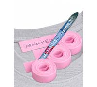 3 Rollos de cinta Rosa para marcar ropa de tela 3 metros x 1 cm + 1 bolígrafo Pilot Laundry Tec. marcador de ropa