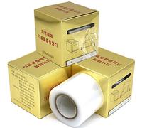 3 rollos de cubierta de tatuaje, desechable para cejas, tatuaje de plástico, película conservadora para cejas unidireccionales, labios, suministros de maquillaje permanente, cinta transparente