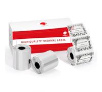 3 rollos de papel de etiquetas térmicas directas autoadhesivas Phomemo 40x30mm brillo plateado para impresoras de etiquetas Phomemo M110 M221 M220 M120 M108 M100 M150 M250 M260