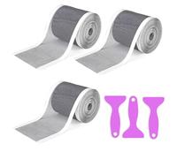 3 Rollos de Pegatinas largas para Drenaje de Piso, Cubierta de Drenaje de Ducha, Cubierta de Drenaje de Ducha, extensión de Cabello para Ducha, Pegamento en el Filtro de Drenaje