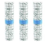 3 rollos de tiritas para tatuajes, 15 cm x 1 m, tamaño grande, resistente al agua, vendaje transparente