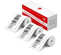 3 rollos Phomemo M110 etiqueta térmica multifuncional etiqueta autoadhesiva compatible con Phommeo M200/M110/M120/M220/M221, 40 x 60 mm, 130 etiquetas/rollo