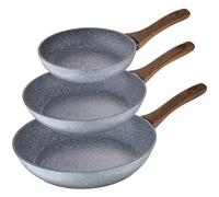 San Ignacio Set 3 Sartenes 18/20/24 Daimiel, Aluminio Forjado, Inducción, Multicolor
