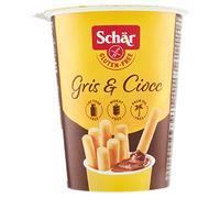 3 Schar Gris & Ciocc Grissini con crema al cioccolato senza glutina, sin gluten, con crema de cacao, 52 g