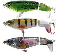 3 Señuelo de superficie de pesca Carnassier - 90 mm 15 g - Whopper plopper para lucio perca y negro Bass Popper stickbait rana flotante de agua dulce