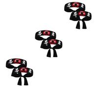 3 Series Diadema Reutilizable Para Karate Y Cocina Conjunto De Accesorio Decorativo Para Chef Para Entrenamiento Absorbe El Sudor Y Ajusta 2 Piezas X 3