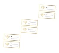 3 Series Letrero De Acrílico Wifi Con Señalización Para Hotel Y Baños Públicos Tablero De Decoración Para Mostrar Wifi 2 Piezas X 3