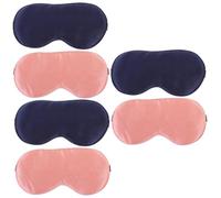 3 Series Máscara Para Adultos De Viaje Suave Y Ligero Para Siestas Color Marino 2 Piezas X 3