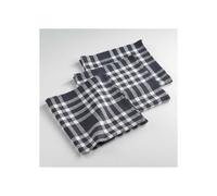 3 servilletas de mesa 45 x 45 cm algodón tejido Tradición Negro