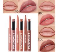 3 Sets de 6 piezas que incluyen un delineador de labios y un lápiz labial, con una punta mate y hidratantes. todo una vez que se han secado completamente, proporcionando una y agradable