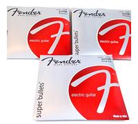 3 Sets - Fender Super balas níquel acero cuerdas para guitarra eléctrica 10 - 46 Regular