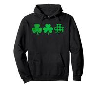 3 Shamrocks Happy St. Patrick's Day Wear Verde Sudadera con Capucha