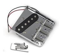 3 sillines ajustables de 6,2 K, placa de puente para guitarra eléctrica, puente de 3 sillines con pastilla de bobina única, fácil de usar, piezas de guitarra eléctrica vintage