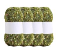 3 Skeins Soft Mohair Yarn, Cashmere Hand Crochet Yarn, Silk Wool Blend Yarns for Crochet & Knitting (#E)