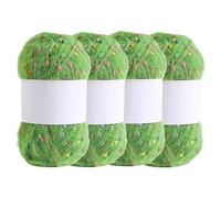 3 Skeins Soft Mohair Yarn, Cashmere Hand Crochet Yarn, Silk Wool Blend Yarns for Crochet & Knitting (#F)