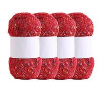 3 Skeins Soft Mohair Yarn, Cashmere Hand Crochet Yarn, Silk Wool Blend Yarns for Crochet & Knitting (#G)