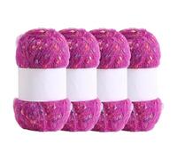 3 Skeins Soft Mohair Yarn, Cashmere Hand Crochet Yarn, Silk Wool Blend Yarns for Crochet & Knitting (#H)