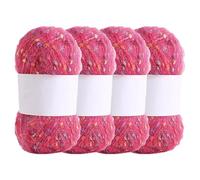 3 Skeins Soft Mohair Yarn, Cashmere Hand Crochet Yarn, Silk Wool Blend Yarns for Crochet & Knitting (#I)