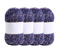 3 Skeins Soft Mohair Yarn, Cashmere Hand Crochet Yarn, Silk Wool Blend Yarns for Crochet & Knitting (#K)