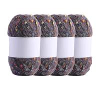 3 Skeins Soft Mohair Yarn, Cashmere Hand Crochet Yarn, Silk Wool Blend Yarns for Crochet & Knitting (#Q)