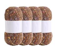 3 Skeins Soft Mohair Yarn, Cashmere Hand Crochet Yarn, Silk Wool Blend Yarns for Crochet & Knitting (#T)