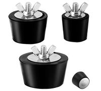 3 Skimmer Piscina Desmontable, Tapones de Goma con Tornillos de Acero Inoxidable, Tapones de línea de Retorno para Piscina enterrada (1 Pulgada, 1,5 Pulgadas, 2 Pulgadas)