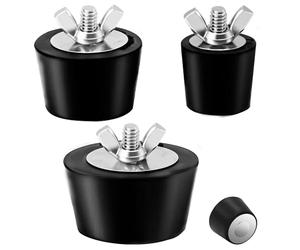 3 Skimmer Piscina Desmontable, Tapones de Goma con Tornillos de Acero Inoxidable, Tapones de línea de Retorno para Piscina enterrada (1 Pulgada, 1,5 Pulgadas, 2 Pulgadas)