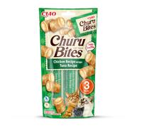 CHURU - Bites de Pollo con Atún (3 Tubos x 10 g) - Alimento en Snack para Gatos Adultos