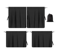 3 sombras de privacidad de coche - Vehicle Side Window Curtains & Front | Partitura, Lightweight Blackout Sunshade, Ribbon Fastening Design, Universal Fit | for Care Napping & Security