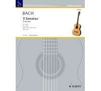 3 Sonatas: Arranged for Guitar from the Sonatas for Solo Violin. BWV 1001/1003/1005. guitar.