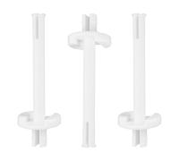 3 soportes de bobina para máquina de coser, soporte para hilo de coser, color blanco, 6 x 2 cm, accesorio de eje de alambre de repuesto, soporte de plástico duradero, apto para máquinas de coser