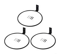 3 soportes de pared para macetas para uso en interiores y exteriores, soporte de metal para exhibición de plantas y hierbas (L)