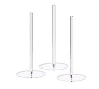 3 Soportes de Rosquillas de Acrílico, Soporte para Bagel, Expositor Transparente para Tartas de Postre, Torre para Donas para Bodas, Baby Shower, Fiestas de Cumpleaños, Mesas Dulces (Redondas)