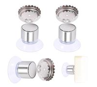 3 soportes magnéticos para jabón, soporte para jabón, sin taladrar, soporte para jabón, imán para jabón, soporte magnético para jabón, soporte para jabón, ventosa de acero inoxidable, sin taladrar