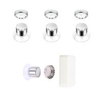 3 soportes magnéticos para jabón, soporte para jabón, soporte para jabón sin taladrar, soporte magnético de acero inoxidable, adecuado para jabones, cocina y baño (plata clásica)