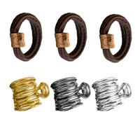 3 Soportes para Coletas con 3 Piezas de Cuerda para el Pelo, Horquillas de Cola de Caballo Altas, Clip de Decoración y Metal Antideslizante para el Cabello