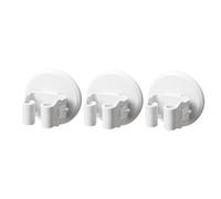 3 soportes para escobas de fregona montados en la pared, color white, antideslizantes, no requiere taladrar, para cocina, baño, garaje, organización de herramientas de limpieza