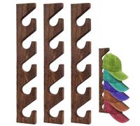 3 soportes para sombreros para gorras de béisbol, organizador de almacenamiento de sombreros de madera montado en la pared, soporte vertical de pared para sombreros, estante de exhibición para puerta