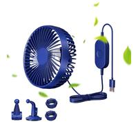 3-Speed Car Fan - Electric Fan Car Quiet, Powerful Blower Adjustable Air Circulation for Truck Rv Camping Automobile Home Vehicle Cooling Portable Desktop with Energy Saving Design Easy Installation