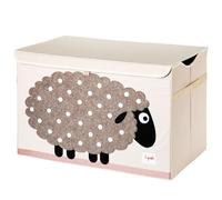 3 Sprouts - Baúl para Juguetes Infantil - Caja de Almacenaje para Niños - Organizador de Juguetes - Caja Guardar Juguetes - Oveja