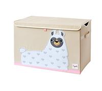 3 Sprouts - Baúl para Juguetes Infantil - Caja de Almacenaje para Niños - Organizador de Juguetes - Caja Guardar Juguetes - Llama