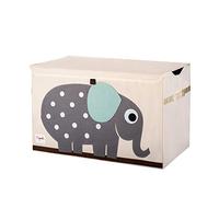 3 Sprouts - Baúl para Juguetes Infantil - Caja de Almacenaje para Niños - Organizador de Juguetes - Caja Guardar Juguetes - Elefante