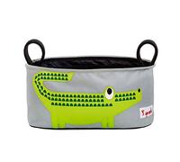 3 Sprouts Bolso Carrito Bebe - Organizador Bolsos Carro Bebe, Bolso Cochecito, Bolsa para Carro y Silla Paseo - Práctico y Espacioso - Bolsillo para Accesorios - Duradero - Cocodrilo