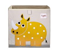 3 Sprouts - Caja Almacenaje Infantil - Caja Juguetes Almacenaje Niños - Cajas Ordenación y Guardar Juguetes - Almacenaje Juguetes Infantil - Caja para Juguetes - Rinoceronte