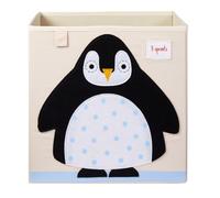 3 Sprouts - Caja Almacenaje Infantil - Caja Juguetes Almacenaje Niños - Cajas Ordenación y Guardar Juguetes - Almacenaje Juguetes Infantil - Caja para Juguetes - Pingüino