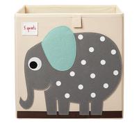 3 Sprouts - Caja Almacenaje Infantil - Caja Juguetes Almacenaje Niños - Cajas Ordenación y Guardar Juguetes - Almacenaje Juguetes Infantil - Caja para Juguetes - Elefante