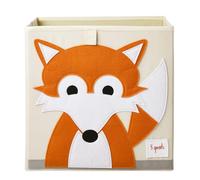 3 Sprouts - Caja de almacenamiento para niños - Cesta para guardar juguetes - Cajas organizadoras para niños - Almacenamiento de juguetes - Zorro