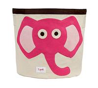 3 Sprouts Cesto Juguetes - Ideal como Cesto Ropa Sucia Bebe - Cesta para Juguetes Infantil - Cesto Ropa Sucia Infantil - Diseño Divertido y Práctico - Organización y Almacenamiento - Elefante